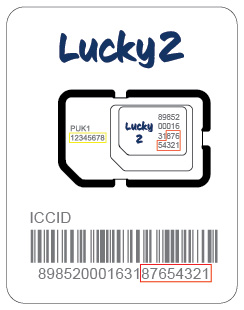 Lucky2 Simcard